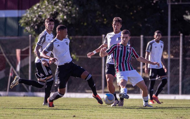 Fluminense e Atlético ficaram no empate, em Xerém, pelo Brasileirão sub-20