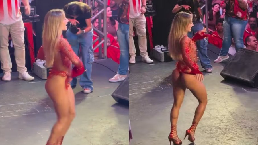 Bruna Griphao em ensaio do Acadêmicos do Salgueiro