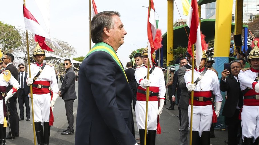 Ex-presidente Jair Bolsonaro no Desfile cívico-militar de 7 de Setembro de 2022