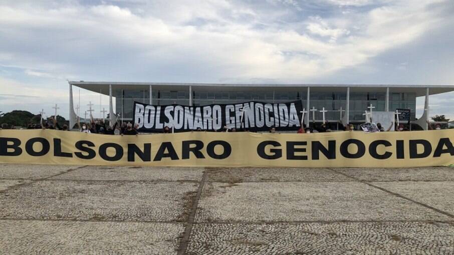 Protesto contra o presidente Jair Bolsonaro em Brasília