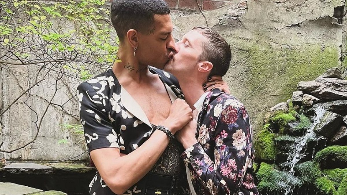 A drag queen Yvie Oddly e o agora marido, Doug Yills