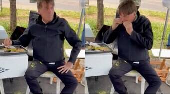 Fábio Faria apaga vídeo de Bolsonaro comendo frango