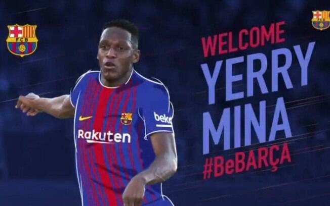 Yerry Mina é anunciado como jogador do Barcelona