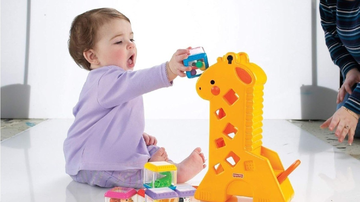 Girafa Pick a Block Fisher-Price