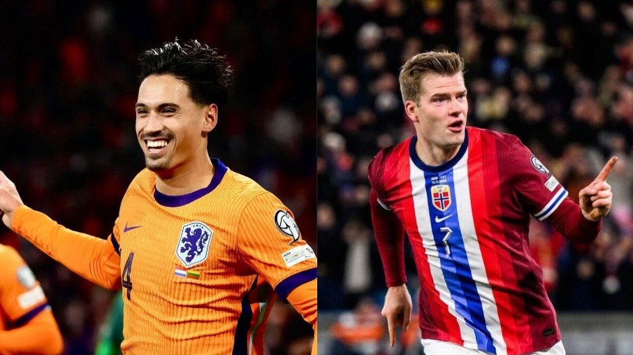 Reijnders e Sorloth se enfrentam em Holanda x Noruega