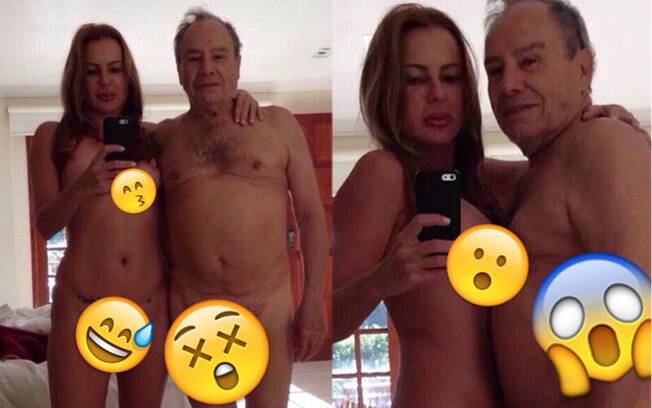 Stênio Garcia e a esposa tiveram fotos íntimas divulgadas na internet