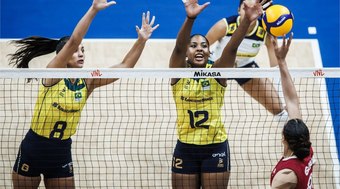 Reservas mudam o jogo, e Brasil estreia com vitória na VNL