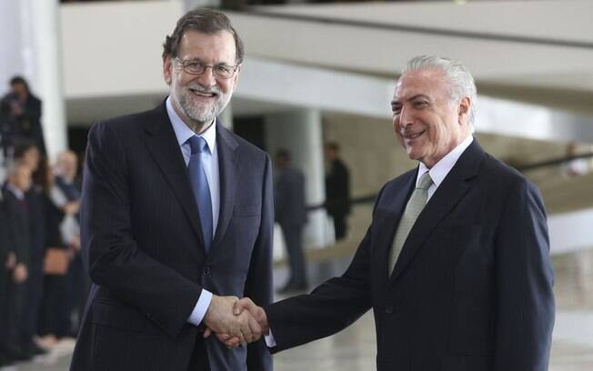 Michel Temer e Mariano Rajoy defenderam a aproximação entre o Mercosul e a União Europeia