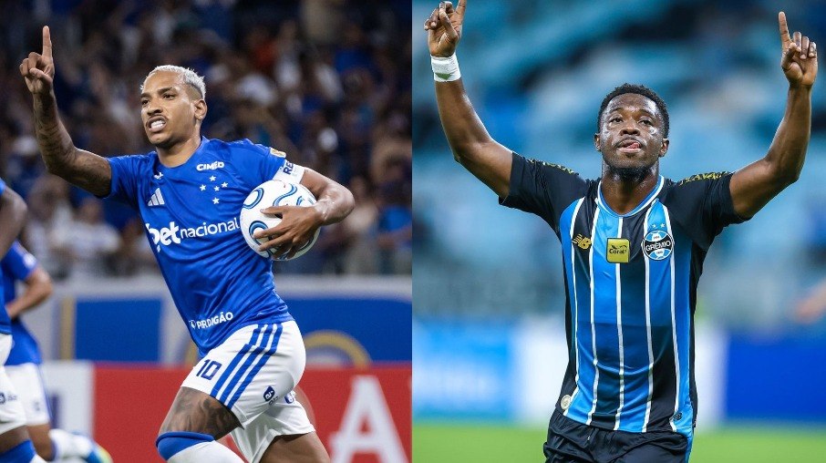 Matheus Pereira e Amuzu são destaques de Cruzeiro e Grêmio