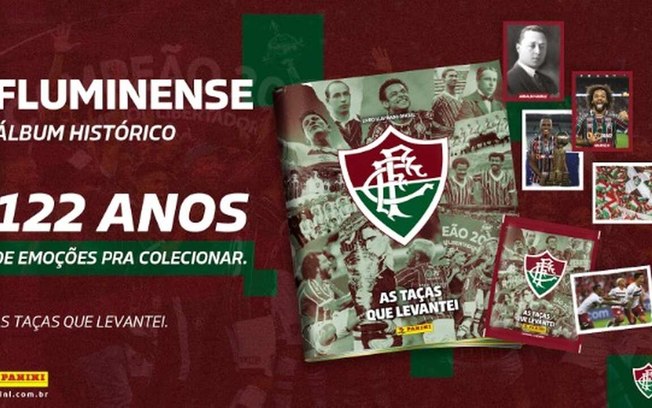 Fluminense e Panini lançam álbum de figurinhas no aniversário de 122 anos do clube