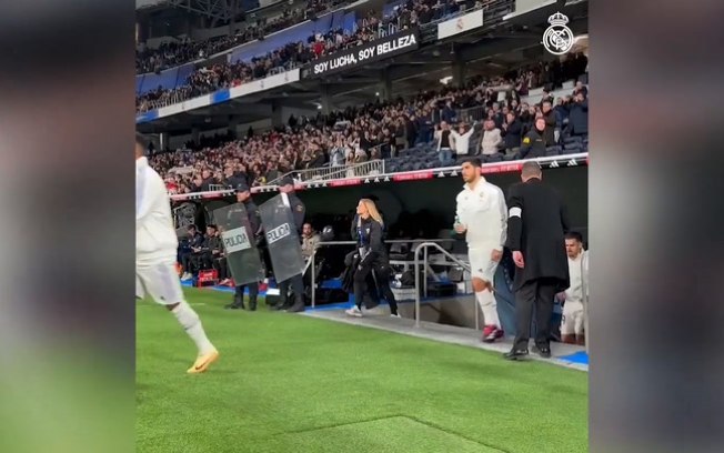 Real Madrid celebra conquista do Mundial de Clubes no Santiago Bernabéu