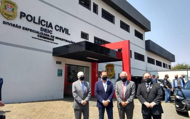Governador João Dória em inauguração de delegacia em São José do Rio Preto Governador João Dória em inauguração de delegacia em São José do Rio Preto