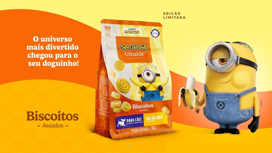 Special Dog leva os Minions ao mercado pet com edição limitada de biscoitos sabor banana