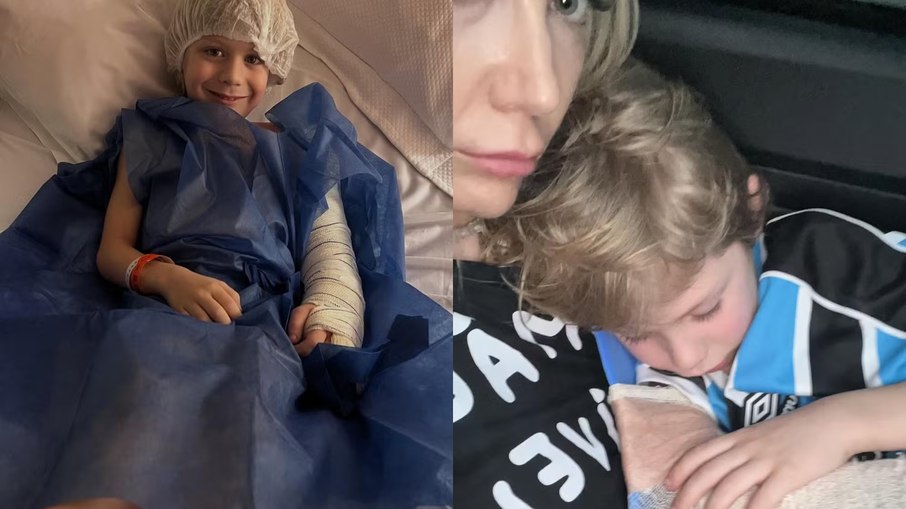 Filho de Luiza Possi passa por cirurgia após queda Filho de Luiza Possi passa por cirurgia após queda