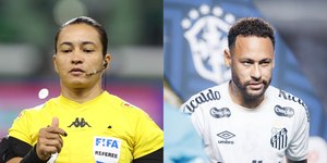 Após polêmica com Neymar, árbitra cita astro do Santos na súmula