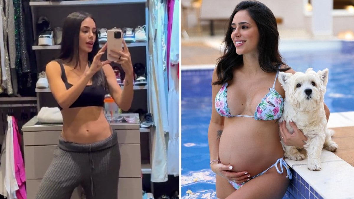 Bruna Biancardi exibe corpo definido e revela como emagreceu 18kg da gravidez