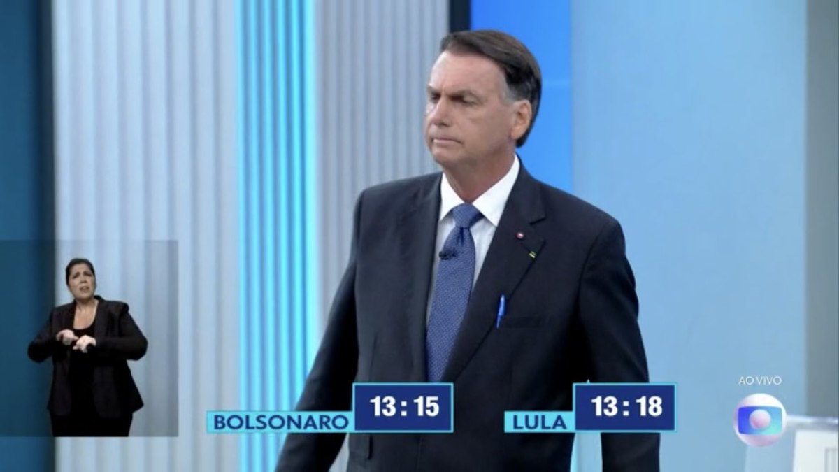 Lula e Bolsonaro ficaram frente a frente no último debate de 2022