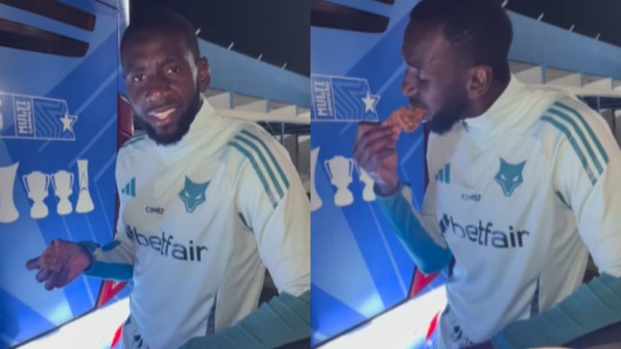 Bolasie cutuca Atlético com frango frito após vitória do Cruzeiro