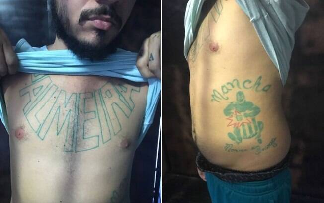 Tatuagens de Zequinha: símbolo do Palmeiras e da Mancha Verde