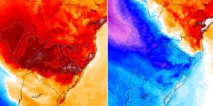 Frente fria e ciclone trazem chuva e temporais isolados na semana