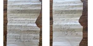 Garrafa com cartas da Primeira Guerra é achada após 108 anos