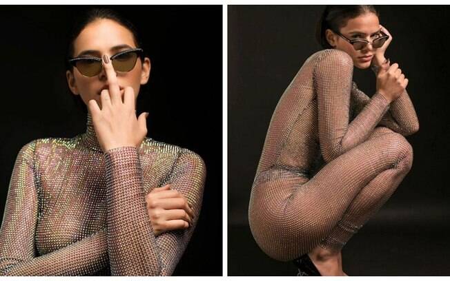 Bruna Marquezine usa macacão transparente da Gucci avaliado em R$ 25 mil reais