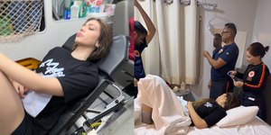 Doente, Melody deixa show de ambulância: "Não estou muito bem"