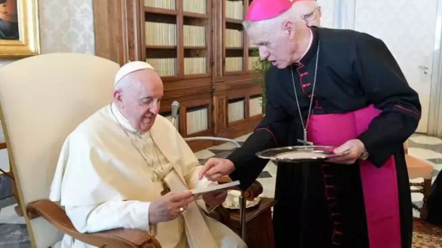 Cardeal e Papa Francisco se encontraram em setembro de 2022 Cardeal e Papa Francisco se encontraram em setembro de 2022