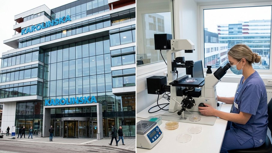 Hospital Karolinska, na Suécia, está entre os melhores centros de saúde do mundo Hospital Karolinska, na Suécia, está entre os melhores centros de saúde do mundo