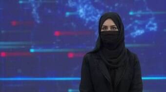 Âncoras aparecem de rosto coberto após desrespeito ao Talibã