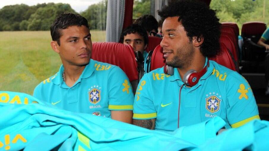 Thiago SIlva e Marcelo na seleção brasileira