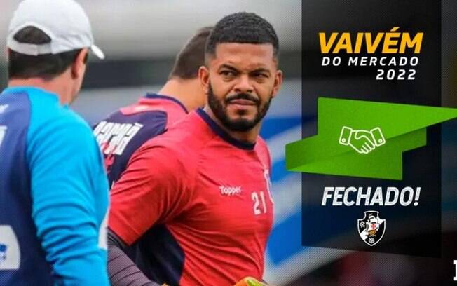 Oficial: Thiago Rodrigues será goleiro do Vasco em 2022