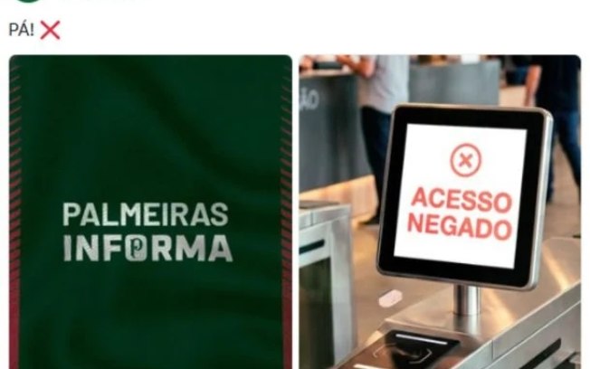 Palmeiras provocou o Corinthians após eliminação do rival da Libertadores