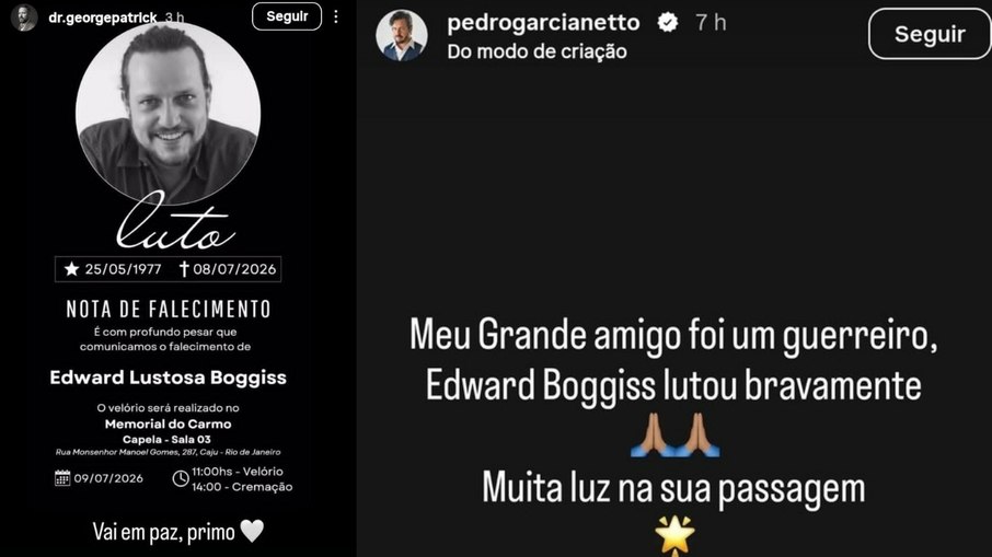 Família se despede de Edward Boggiss