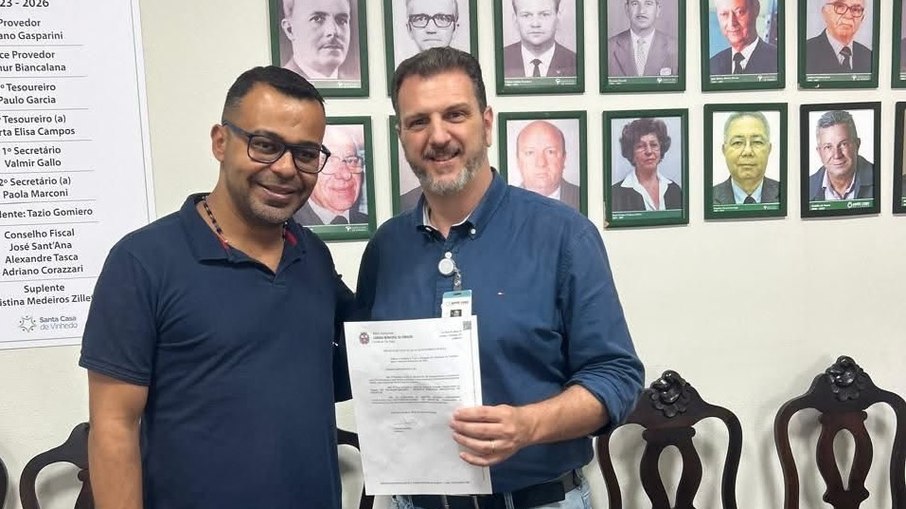 Thiago Marra (esq.) destinou emendas à Santa Casa para custeio e outras despesas Thiago Marra (esq.) destinou emendas à Santa Casa para custeio e outras despesas