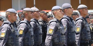 Tarcísio, Derrite e Motta participam de aniversário da ROTA