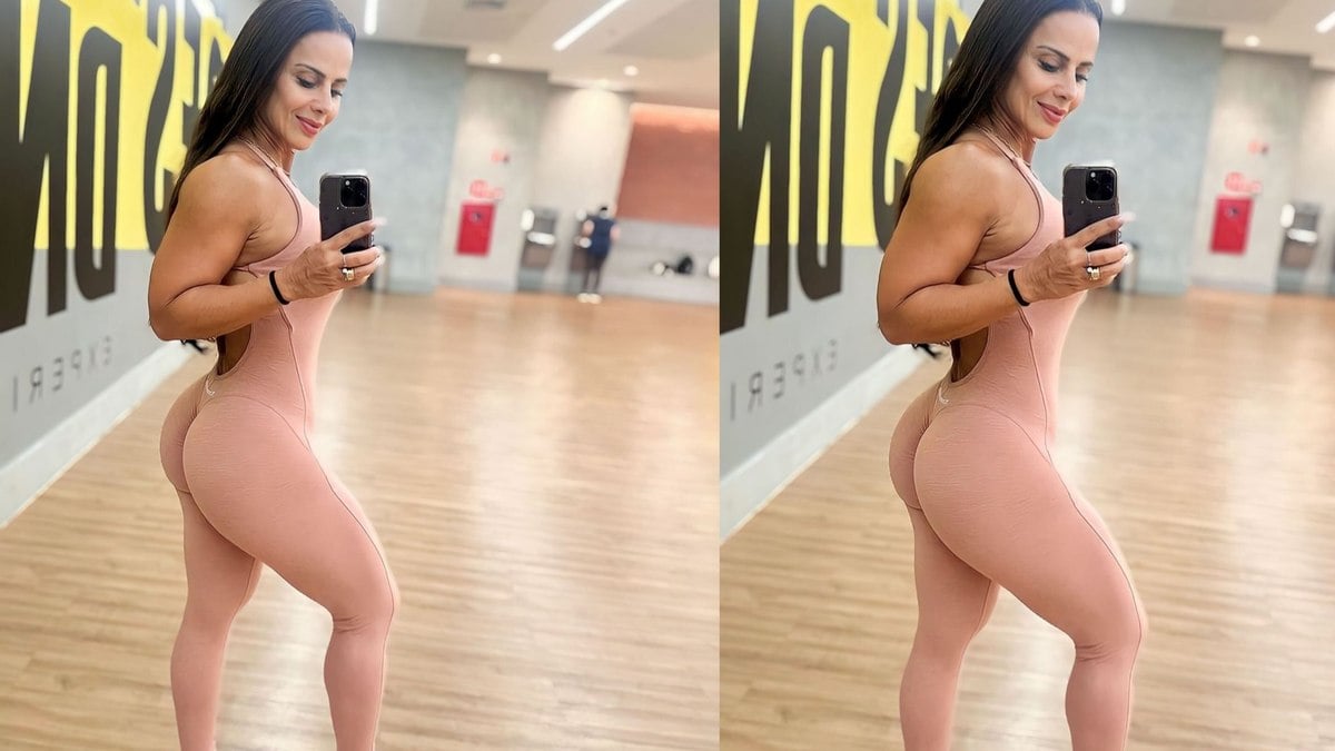 Viviane Araujo usa macacão com efeito ótico de nudez