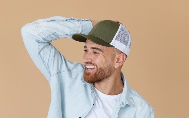 Bonés para rostos triangulares