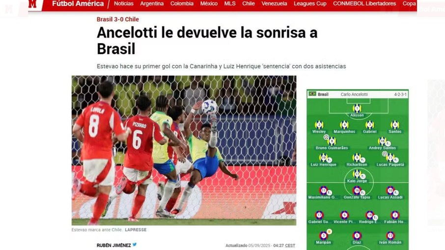 Marca - Brasil x Chile