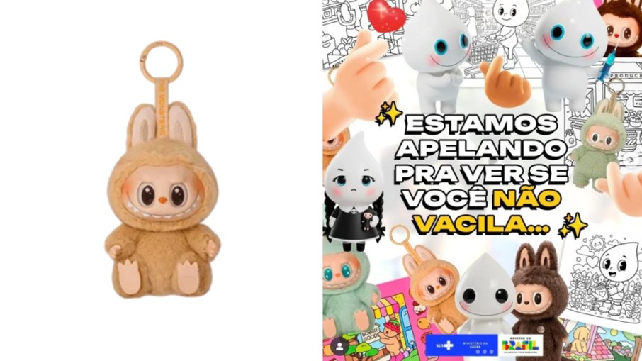 Governo usa Labubus em campanha de prevenção ao HPV