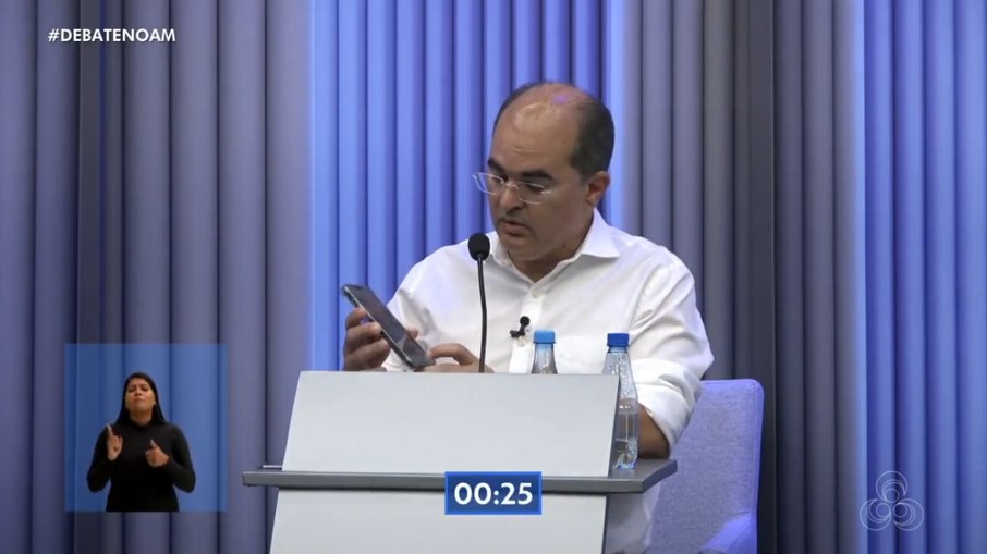 Ricardo Nicolau no debate da Globo