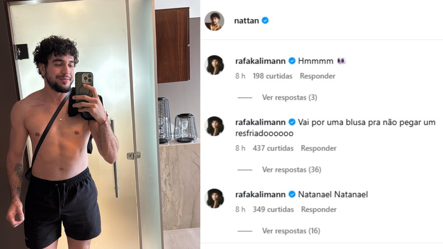 Nattan compartilha clique sensual nas redes Nattan compartilha clique sensual nas redes