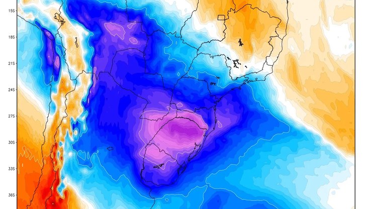 Maior frio do ano de até -8ºC chega ao Sul na semana que vem