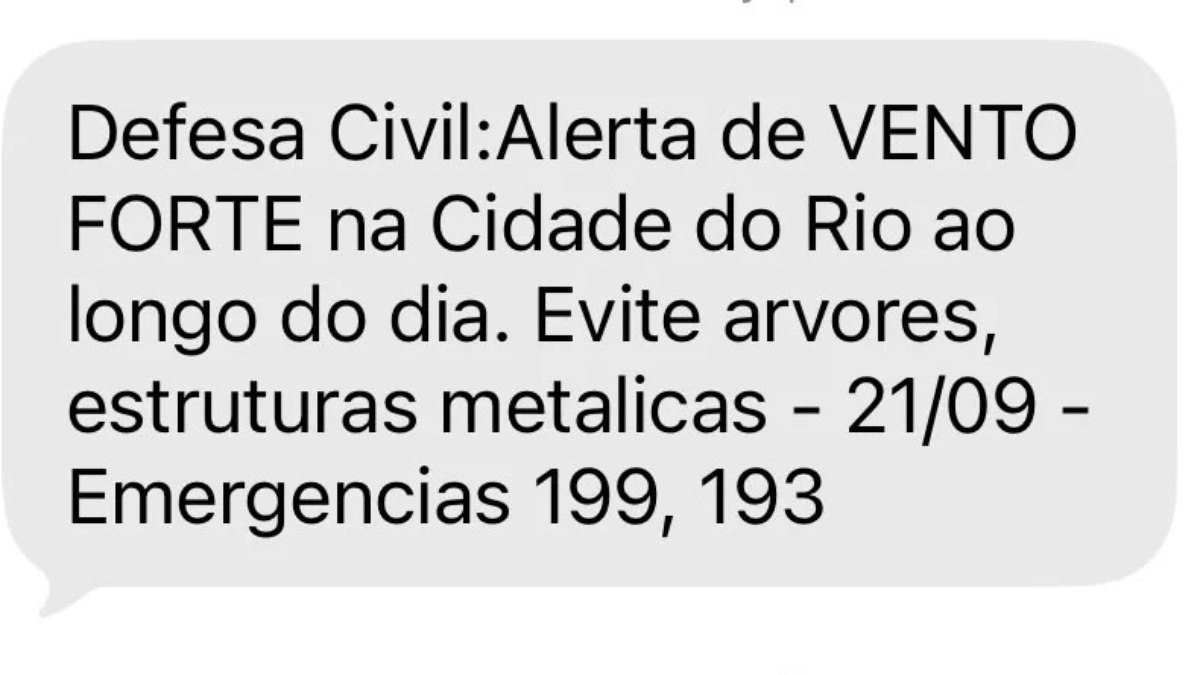 Alerta da Defesa Civil Alerta da Defesa Civil