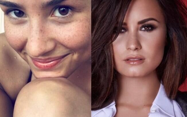 Demi Lovato sem maquiagem
