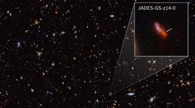 Telescópio bate recorde ao achar galáxia mais distante