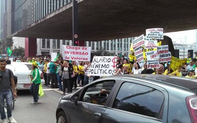 Manifestação contra o governo na Avenida Paulista, São Paulo . Foto: David Shalom/iG São Paulo