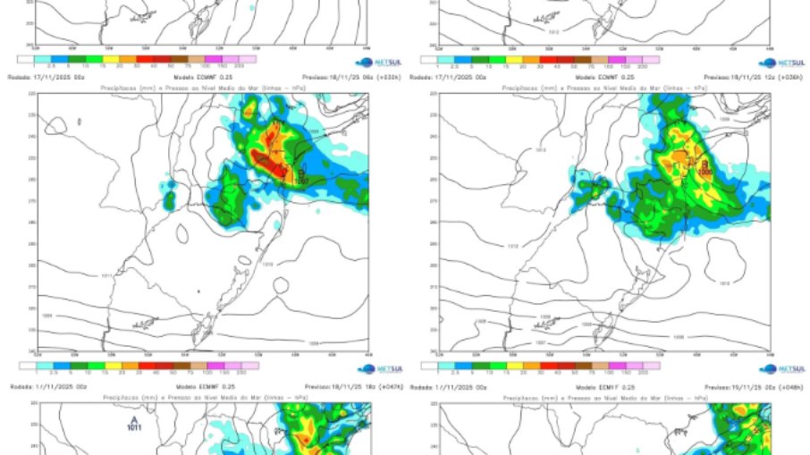 Dados do MetSul sobre o avanço de baixa segregada no país Dados do MetSul sobre o avanço de baixa segregada no país