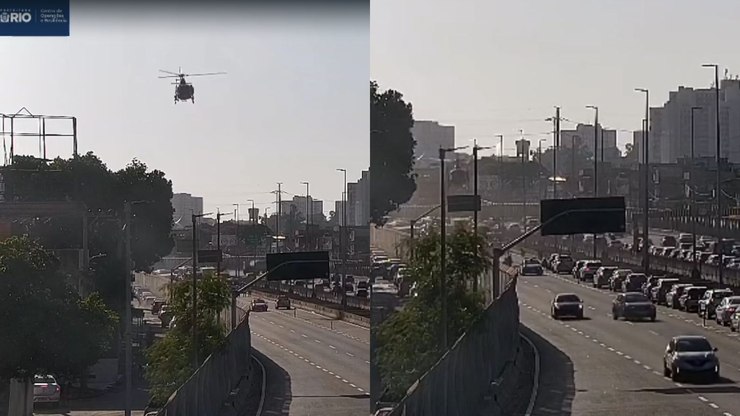Linha Amarela fecha para resgate com helicóptero após acidente