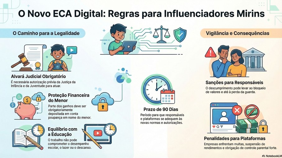 Infográfico sobre a nova regra do ECA